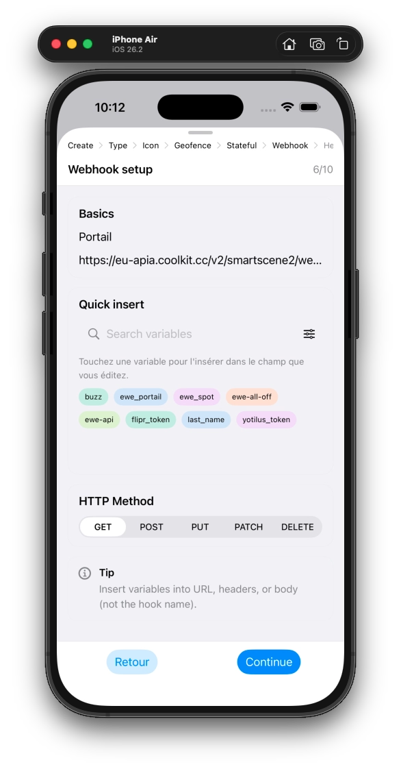 Firehook — hook edit example